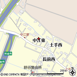 宮城県名取市下増田中江東周辺の地図