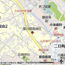 栗川稲荷神社周辺の地図