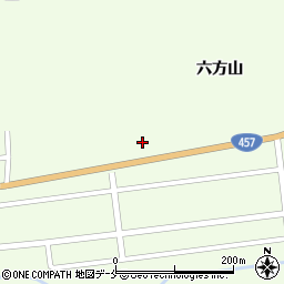 宮城県柴田郡川崎町前川六方山周辺の地図
