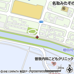 宮城県名取市下増田（大橋本）周辺の地図