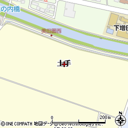 宮城県名取市下増田土手周辺の地図
