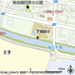 宮城県名取市下増田土手北周辺の地図