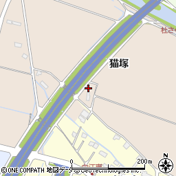 宮城県名取市増田猫塚周辺の地図