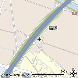 宮城県名取市増田（猫塚）周辺の地図