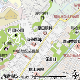 上山市医師会周辺の地図