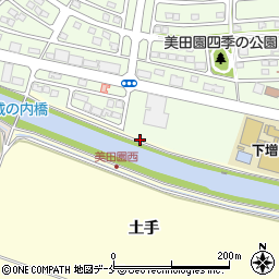 宮城県名取市下増田（田子作）周辺の地図