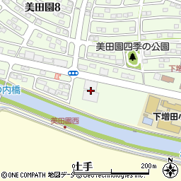 名取市役所　公民館下増田公民館周辺の地図
