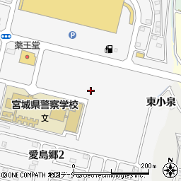 宮城県名取市愛島笠島東台周辺の地図