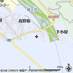 山形県上山市高野高野原121周辺の地図