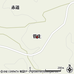 宮城県柴田郡村田町菅生周辺の地図