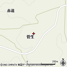 宮城県村田町（柴田郡）菅生（大門岫）周辺の地図