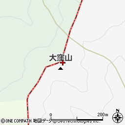 大窪山周辺の地図