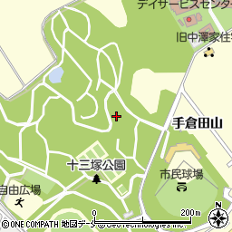 宮城県名取市手倉田（山）周辺の地図