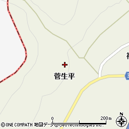 宮城県柴田郡村田町菅生平周辺の地図