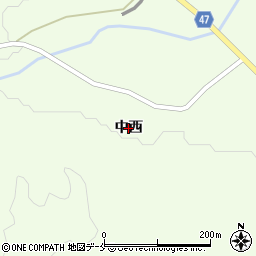 宮城県川崎町（柴田郡）前川（中西）周辺の地図