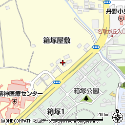 宮城県名取市手倉田箱塚屋敷周辺の地図