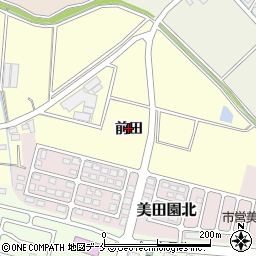 宮城県名取市下増田前田周辺の地図