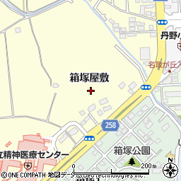 箱塚グラウンドトイレ周辺の地図