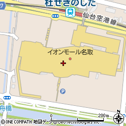 イオンモール名取内郵便局周辺の地図