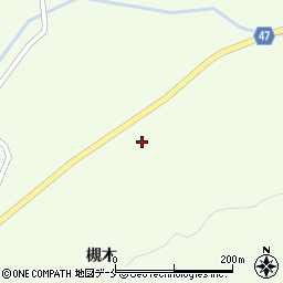 蔵王川崎線周辺の地図