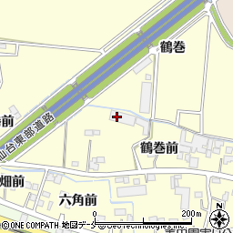 宮城県名取市下増田鶴巻335周辺の地図