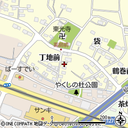 宮城県名取市下増田丁地前周辺の地図