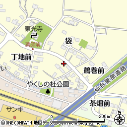 宮城県名取市下増田丁地前26周辺の地図