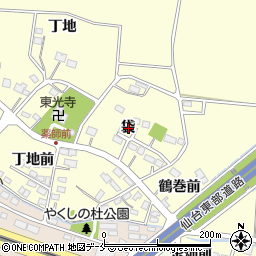 宮城県名取市下増田袋周辺の地図