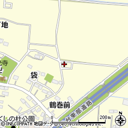 宮城県名取市下増田鶴巻西周辺の地図