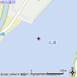 広浦周辺の地図