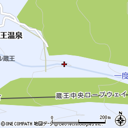 蔵王温泉大露天風呂周辺の地図