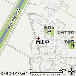 新潟県村上市南田中周辺の地図