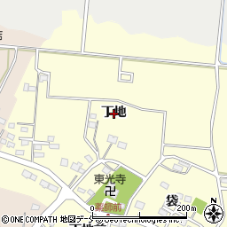 宮城県名取市下増田丁地周辺の地図