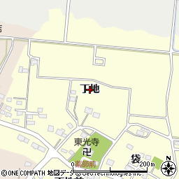 宮城県名取市下増田（丁地）周辺の地図