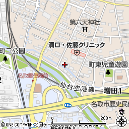 タプトシティー名取周辺の地図