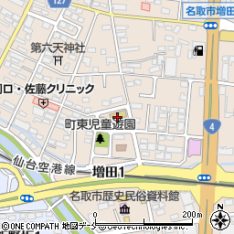 名取市立　増田保育所周辺の地図