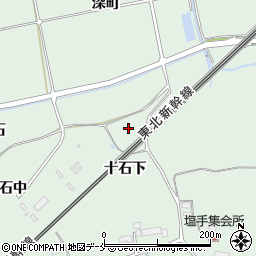 宮城県名取市愛島塩手十石下周辺の地図