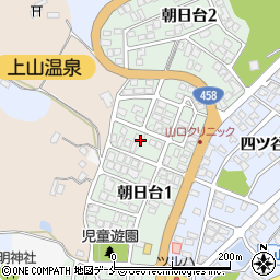 山形県上山市朝日台1丁目9-18周辺の地図