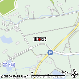 宮城県名取市愛島塩手（東滝沢）周辺の地図