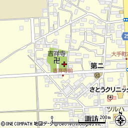 宮城県名取市手倉田中谷地屋敷周辺の地図