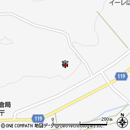 宮城県柴田郡川崎町支倉宿周辺の地図