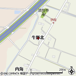 宮城県名取市牛野北周辺の地図