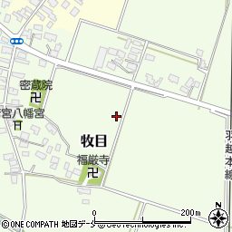 新潟県村上市牧目周辺の地図