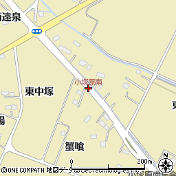 小塚原南周辺の地図