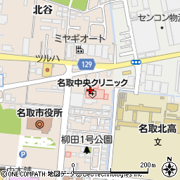 宮城県名取市増田柳田周辺の地図