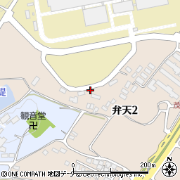 山形県上山市弁天2丁目16周辺の地図