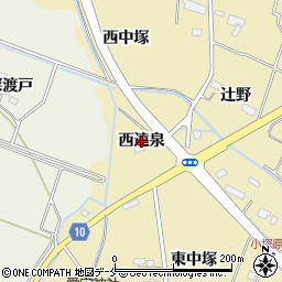 宮城県名取市小塚原西遠泉周辺の地図