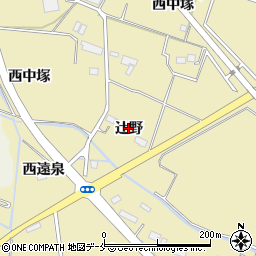 宮城県名取市小塚原辻野周辺の地図