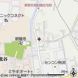 宮城県名取市下余田中荷224周辺の地図