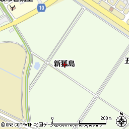 宮城県名取市閖上新狐島周辺の地図